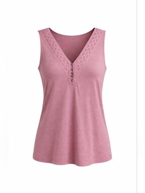 💐 Maurices Mauve Eyelet Tank Top